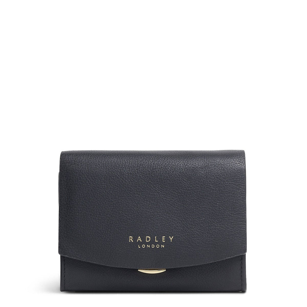 Albert Road Leather Medium Flapover Wallet in Black - S5211001