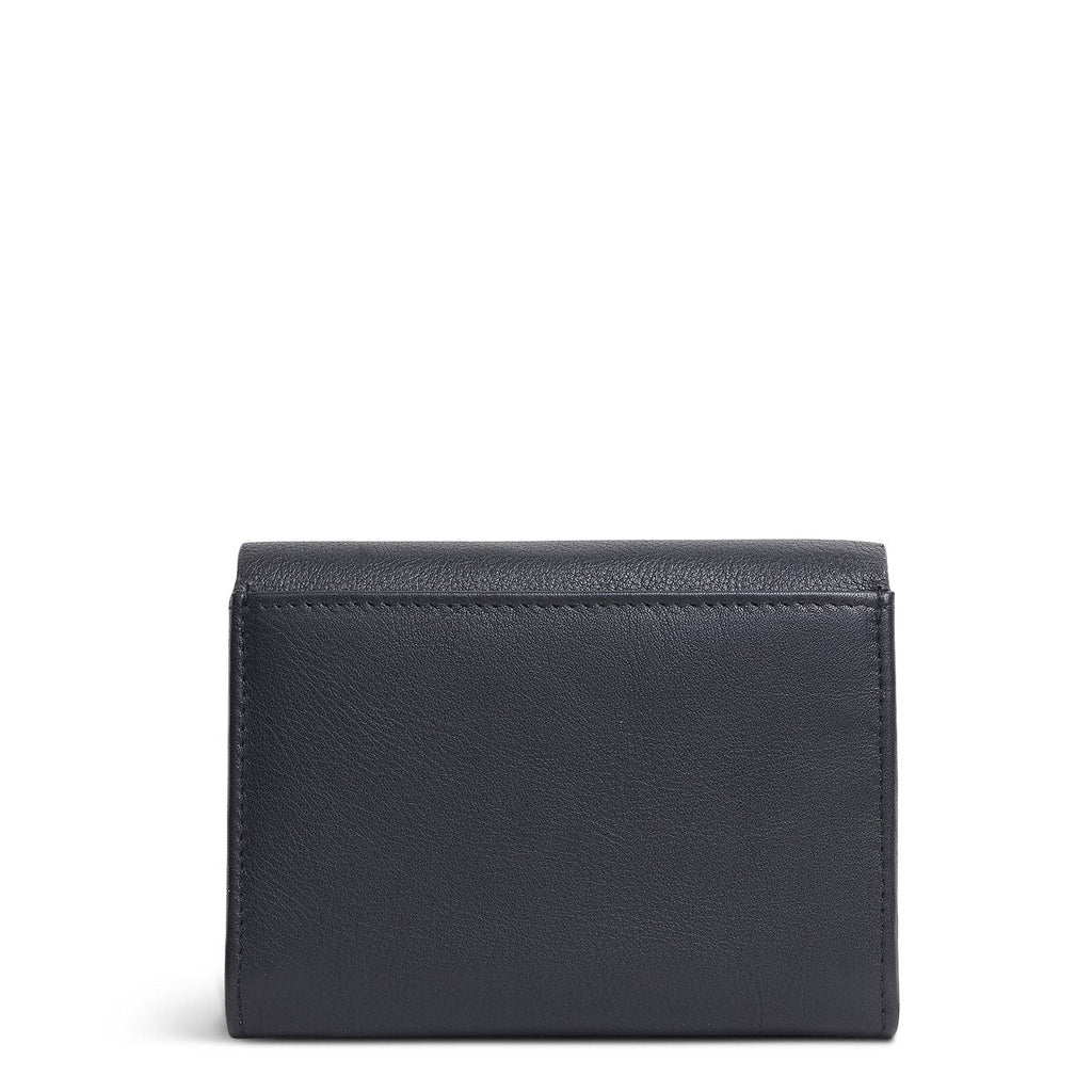 Albert Road Leather Medium Flapover Wallet in Black - S5211001