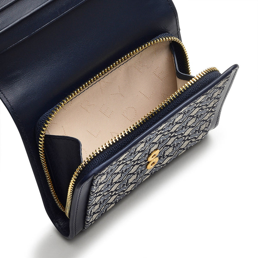 Baylis Road 2.0 Leather Medium Zip Around Wallet in Goose Grey - S6844053