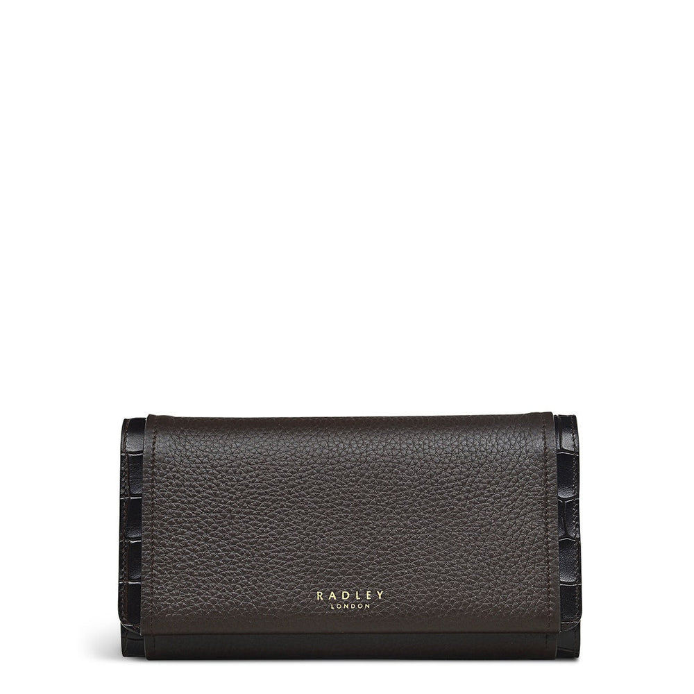 Baylis Road 2.0 Leather Large Flapover Wallet in Dark Oak - S7330209