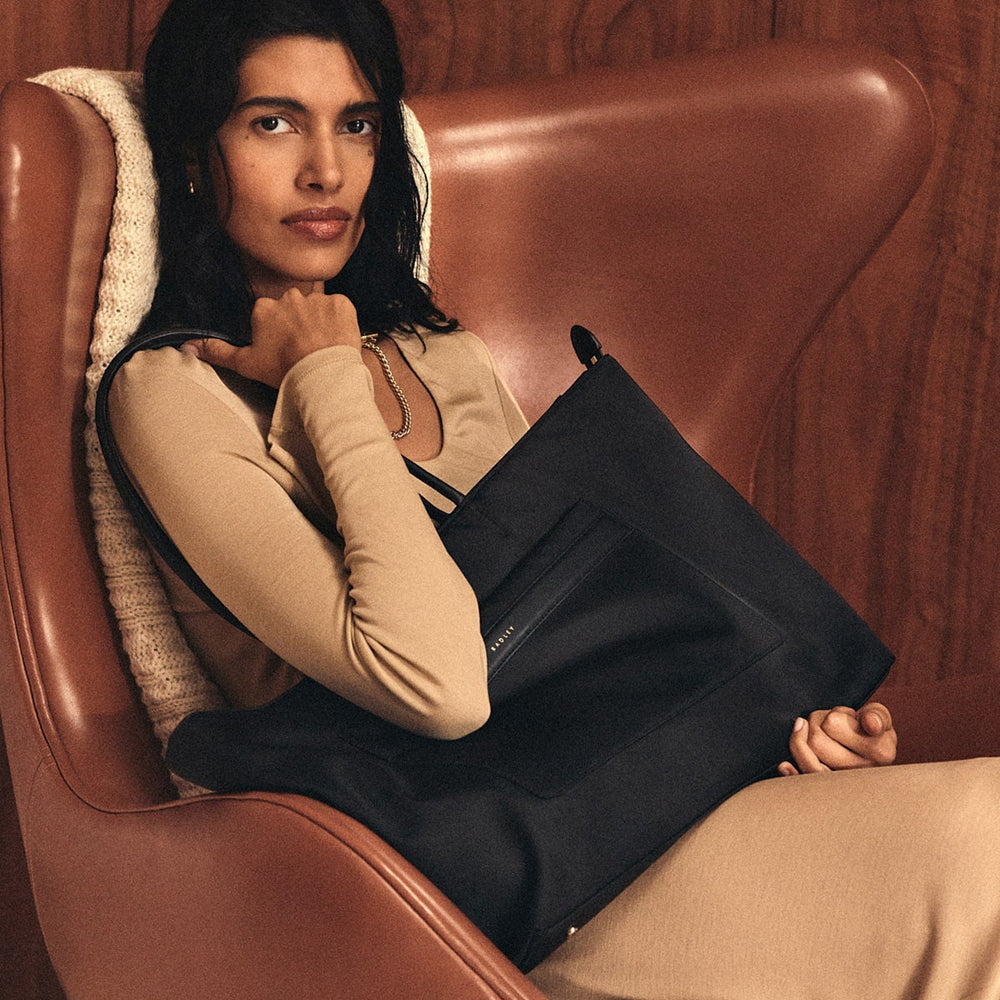 Holland Park Large Ziptop Tote Black - H2056001