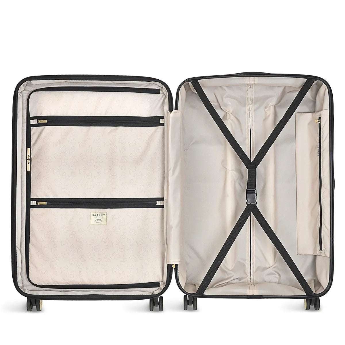 Lexington 4 Wheel Large Suitcase Black - T6560001