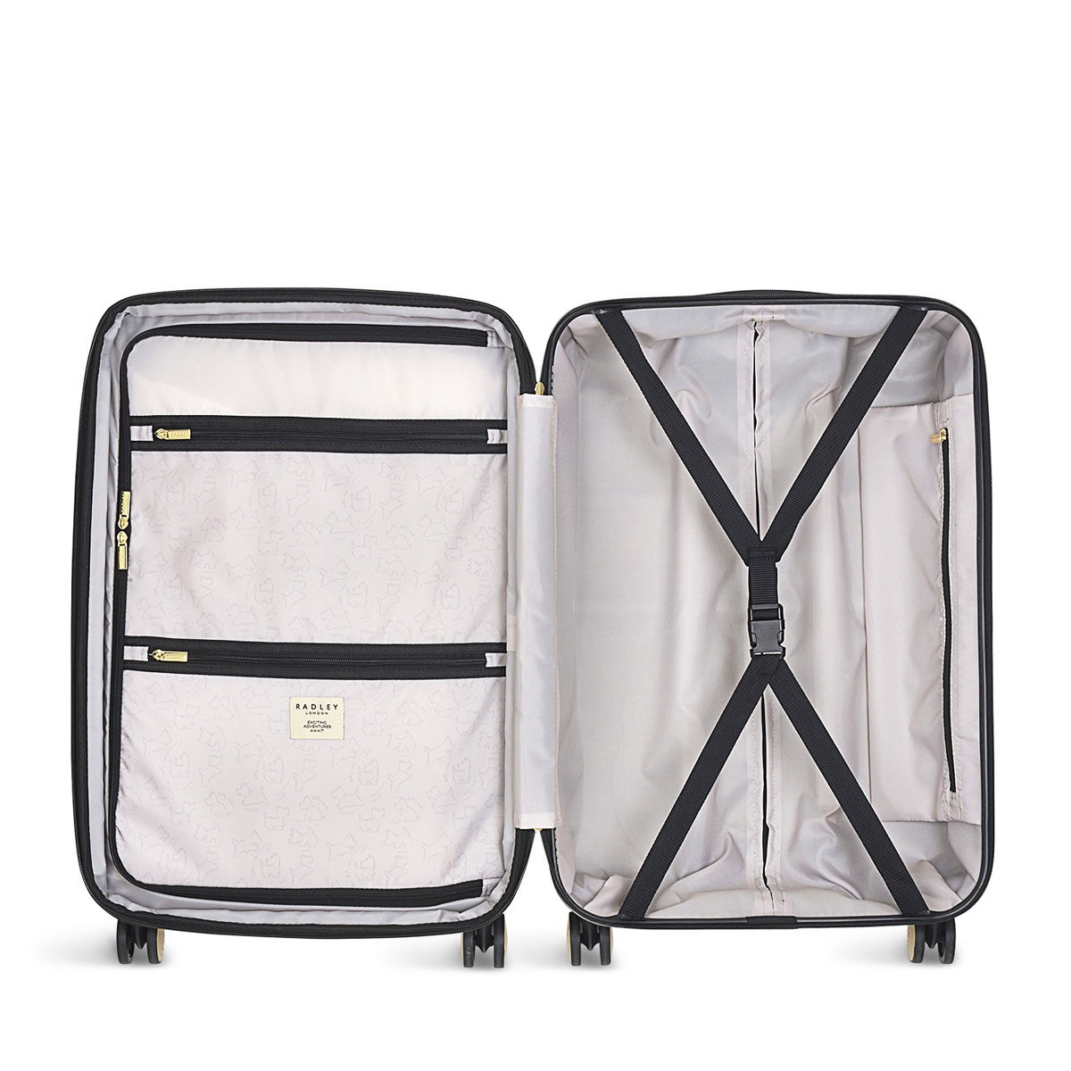 Lexington 4 Wheel Medium Suitcase in Black  - T6561001