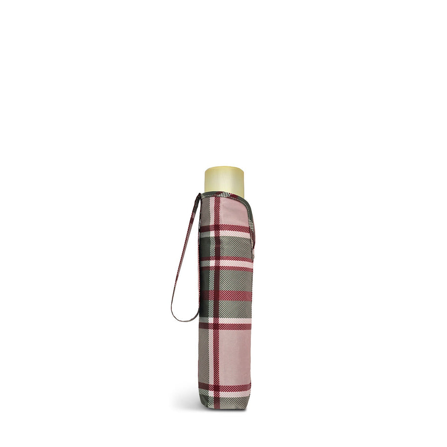 Autumn Check Responsible Handbag Umbrella in Racing Green - U2530302