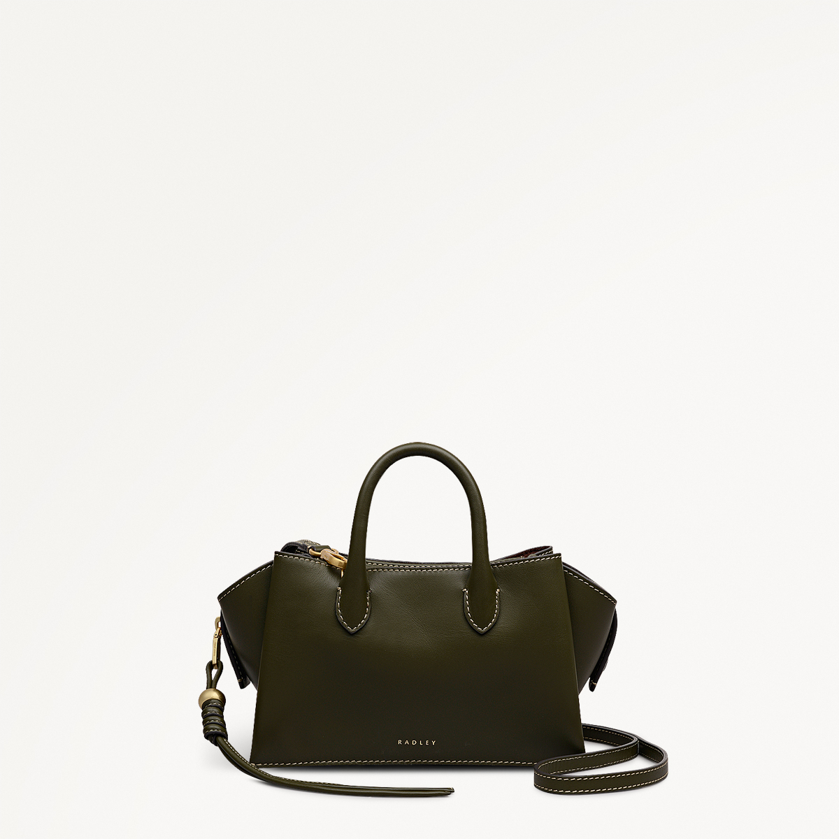 The Romilly Small Ziptop Grab Green