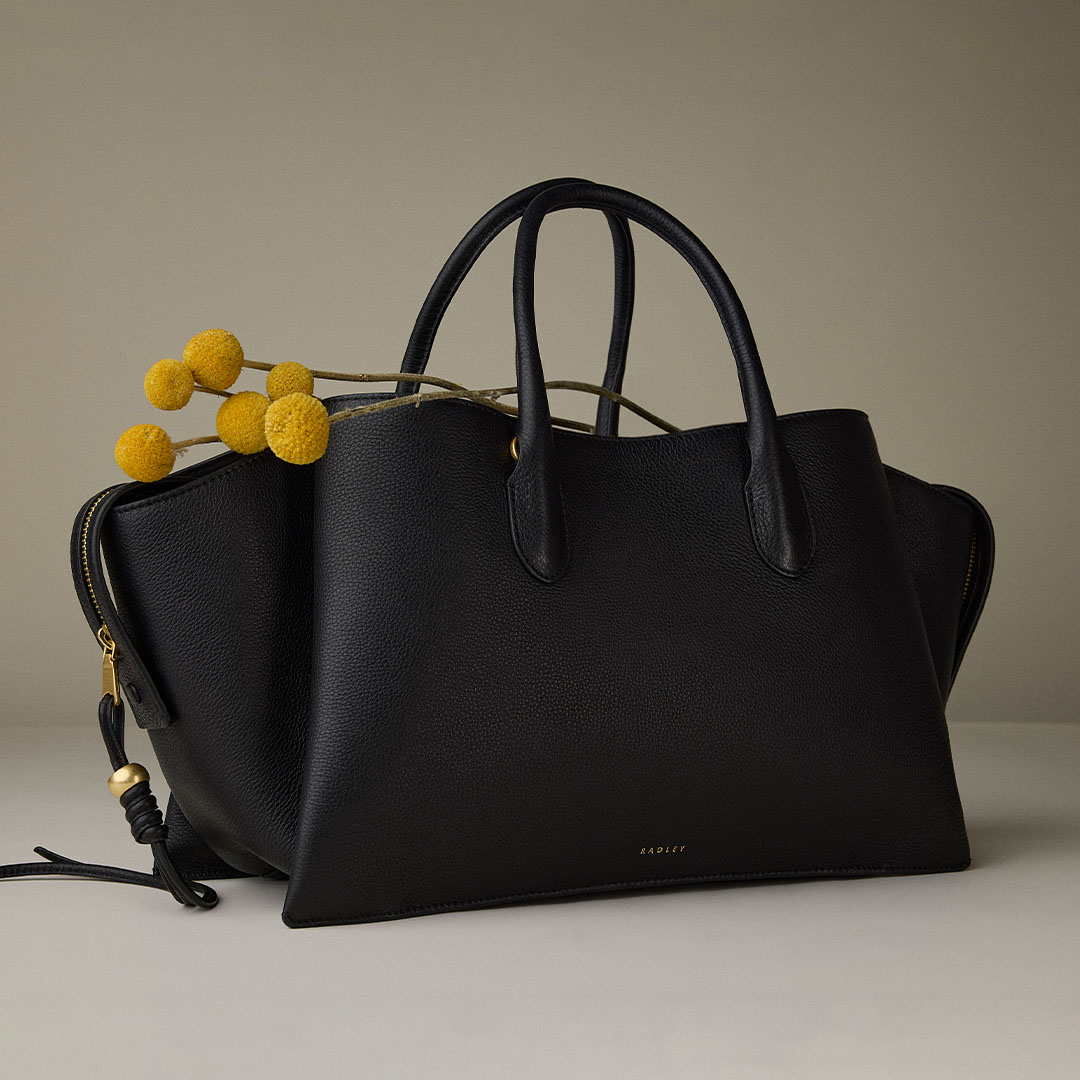 The Romilly Large Ziptop Grab Black