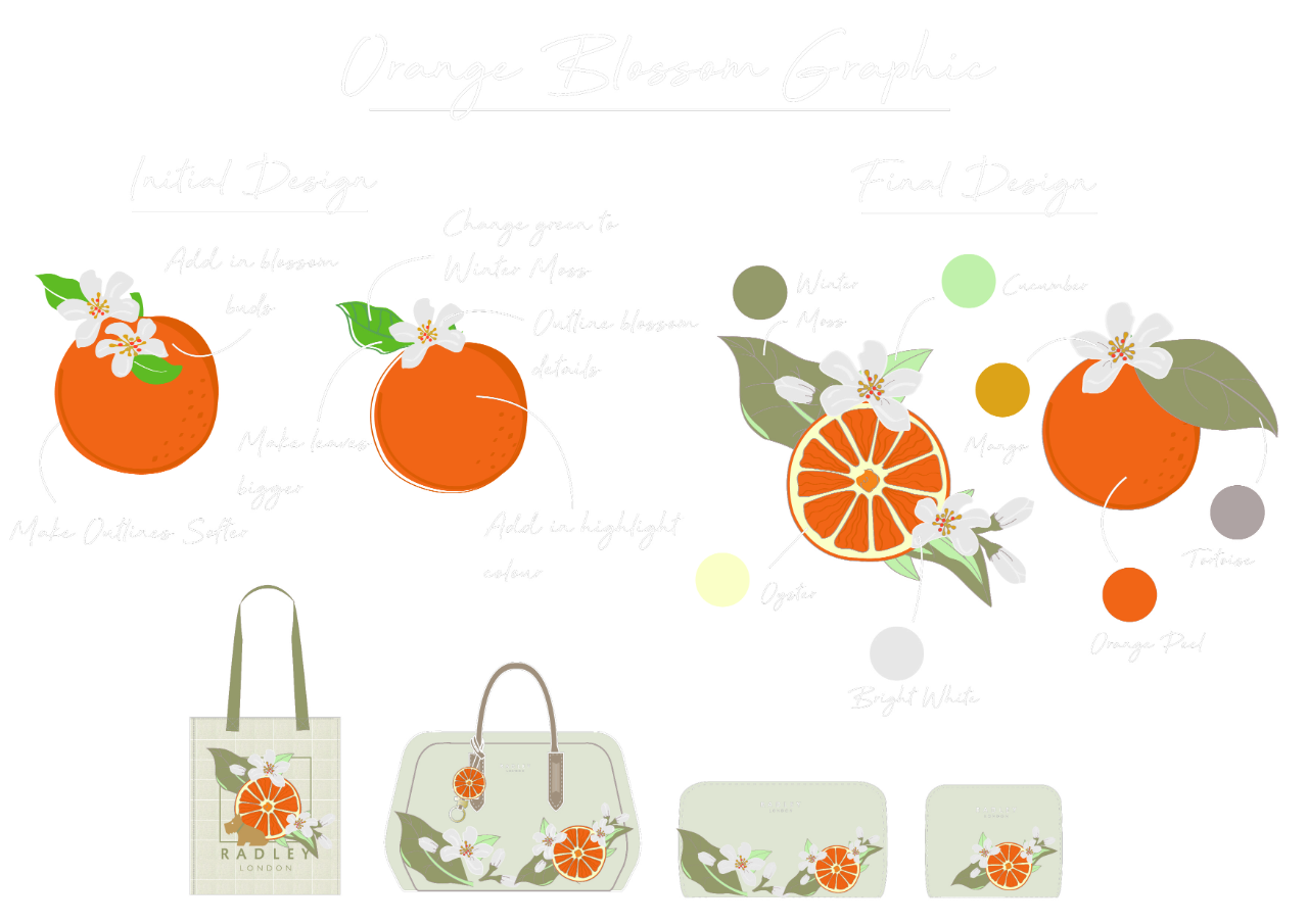 Orange graphic development