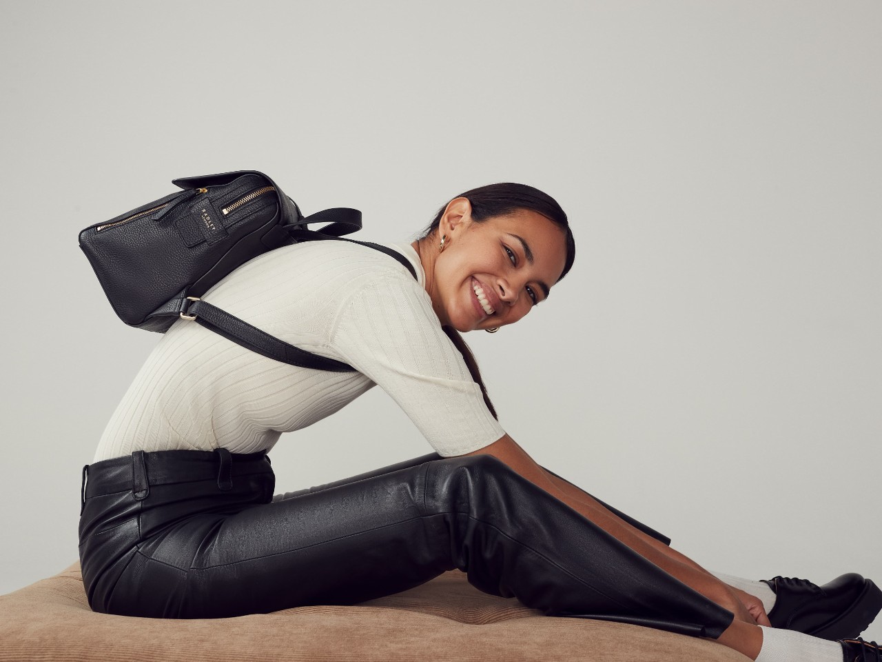 Radley black leather hotsell bag