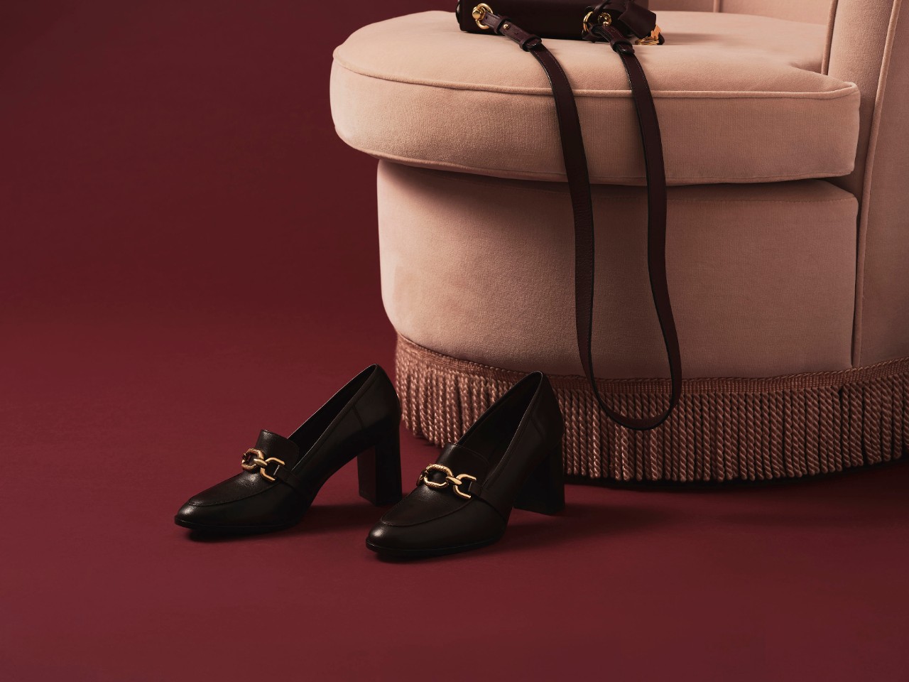 Ladies heeled loafers uk store